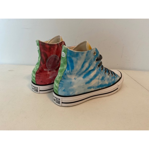 Converse Chuck Taylor All Star Pro High Tie Dye Color Pride Smiley M7 W9 A02028C - Picture 8 of 8